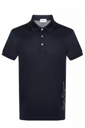 Logo-embroidered polo shirt, zdjęcie 1 Logo-embroidered polo shirt od Salvatore Ferragamo